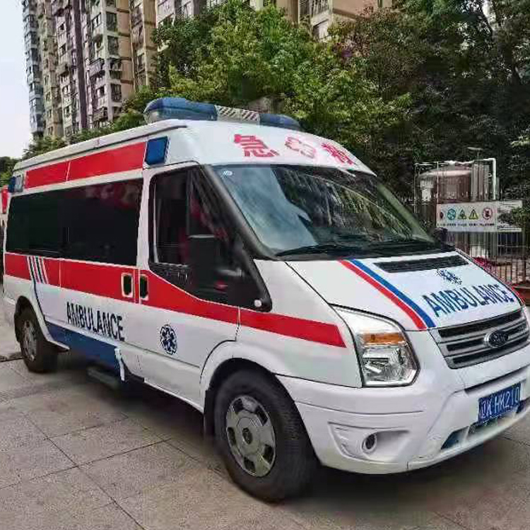 海北长途救护车护送病人返乡